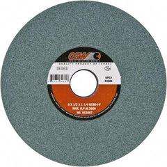 Camel Grinding Wheels - 8" Diam x 1-1/4" Hole x 1/4" Thick, I Hardness, 80 Grit Surface Grinding Wheel - Silicon Carbide, Type 1, Fine Grade, Vitrified Bond, No Recess - Caliber Tooling