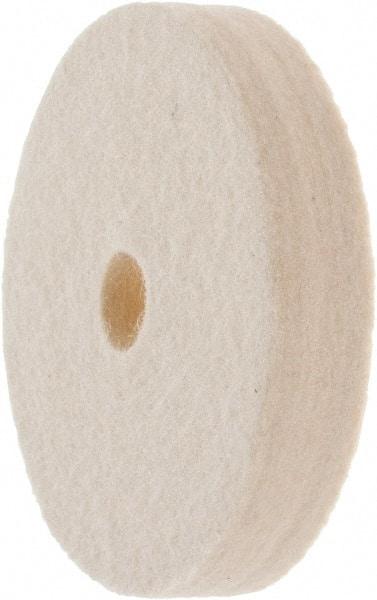 Value Collection - 3" Diam x 1/2" Thick Unmounted Buffing Wheel - 1 Ply, Polishing Wheel, 1/2" Arbor Hole, Hard Density - Caliber Tooling