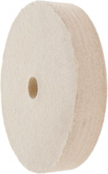 Value Collection - 4" Diam x 3/4" Thick Unmounted Buffing Wheel - 1 Ply, Polishing Wheel, 1/2" Arbor Hole, Hard Density - Caliber Tooling