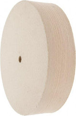 Value Collection - 8" Diam x 2" Thick Unmounted Buffing Wheel - 1 Ply, Polishing Wheel, 1/2" Arbor Hole, Hard Density - Caliber Tooling