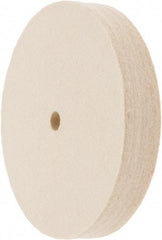 Value Collection - 6" Diam x 1" Thick Unmounted Buffing Wheel - 1 Ply, Polishing Wheel, 1/2" Arbor Hole, Soft Density - Caliber Tooling