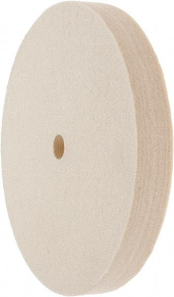 Value Collection - 6" Diam x 3/4" Thick Unmounted Buffing Wheel - 1 Ply, Polishing Wheel, 1/2" Arbor Hole, Hard Density - Caliber Tooling