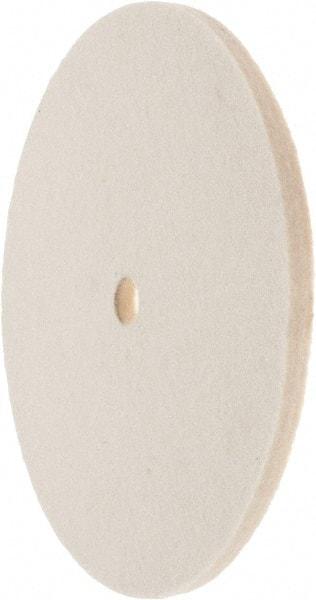 Value Collection - 6" Diam x 1/4" Thick Unmounted Buffing Wheel - 1 Ply, Polishing Wheel, 1/2" Arbor Hole, Medium Density - Caliber Tooling