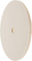 Value Collection - 6" Diam x 1/4" Thick Unmounted Buffing Wheel - 1 Ply, Polishing Wheel, 1/2" Arbor Hole, Medium Density - Caliber Tooling