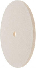 Value Collection - 6" Diam x 1/4" Thick Unmounted Buffing Wheel - 1 Ply, Polishing Wheel, 1/2" Arbor Hole, Soft Density - Caliber Tooling