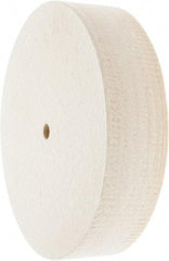 Value Collection - 8" Diam x 2" Thick Unmounted Buffing Wheel - 1 Ply, Polishing Wheel, 1/2" Arbor Hole, Soft Density - Caliber Tooling