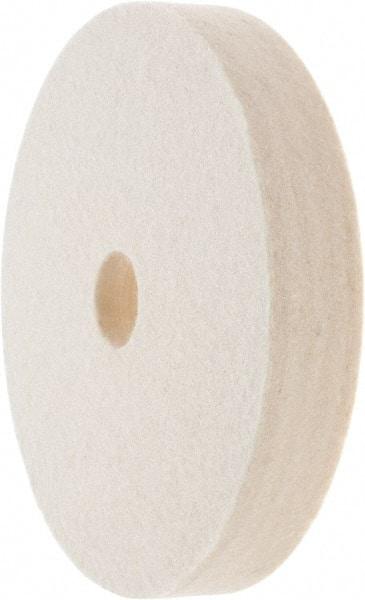 Value Collection - 6" Diam x 1" Thick Unmounted Buffing Wheel - 1 Ply, Polishing Wheel, 1" Arbor Hole, Soft Density - Caliber Tooling