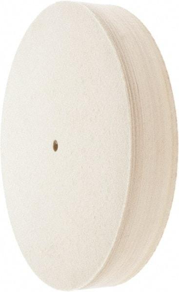 Value Collection - 12" Diam x 2" Thick Unmounted Buffing Wheel - 1 Ply, Polishing Wheel, 1/2" Arbor Hole, Medium Density - Caliber Tooling