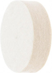 Value Collection - 2" Diam x 1/2" Thick Unmounted Buffing Wheel - 1 Ply, Polishing Wheel, 1/2" Arbor Hole, Medium Density - Caliber Tooling