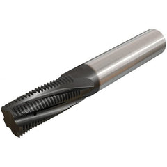 Iscar - M14x2.00 ISO, 0.3937" Cutting Diam, 3 Flute, Solid Carbide Helical Flute Thread Mill - Internal Thread, 1-1/16" LOC, 73mm OAL, 10mm Shank Diam - Caliber Tooling