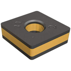 Iscar - CNMA431 Grade IC5010 Carbide Turning Insert - TiCN/Al2O3/TiN Finish, 80° Diamond, 1/2" Inscr Circle, 3/16" Thick, 1/64" Corner Radius - Caliber Tooling