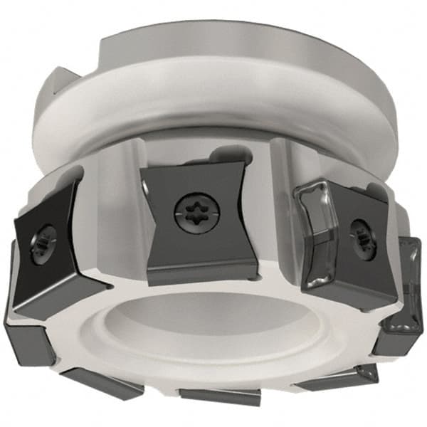 Iscar - 10 Inserts, 80mm Cut Diam, 27mm Arbor Diam, 14mm Max Depth of Cut, Indexable Square-Shoulder Face Mill - 0/90° Lead Angle, 50mm High, LN.. 15.. Insert Compatibility, Series TangMill - Caliber Tooling