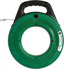 Greenlee - 240 Ft. Long x 1/8 Inch Wide, Steel Fish Tape - 400 Lb. Pulling Strength, Includes Case - Caliber Tooling