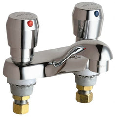 Chicago Faucets - Industrial & Laundry Faucets Type: Lavatory Metering Faucet Style: Deck Mount - Caliber Tooling