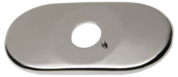 Chicago Faucets - Faucet Replacement 4" Cover Plate - Polished Chrome, Use with HyTronic IR Faucets - Caliber Tooling