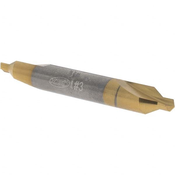 Keo - #3 Plain Cut 60° Incl Angle Solid Carbide Combo Drill & Countersink - Caliber Tooling