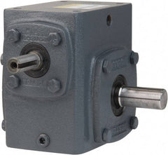 Boston Gear - 2.06 Centerline Distance, 25:1, 70 RPM Output, 1.16 Input Horsepower, 875 Lbs. Max Torque, Speed Reducer - Part No. 721-25-J, 5/8" Shaft Diam, Single Shaft Right, 4.34" High - Caliber Tooling