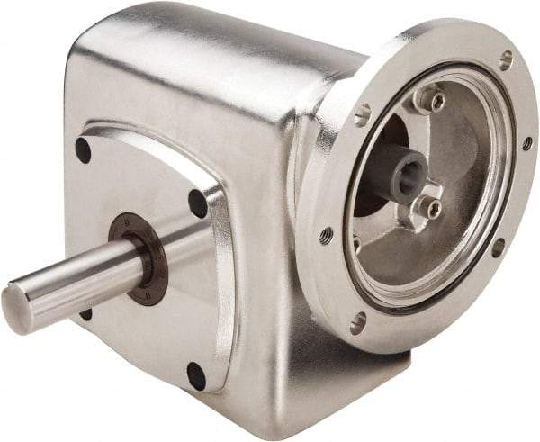 Boston Gear - 1-3/4 Centerline Distance, 10:1, 175 RPM Output, 1.61 Input Horsepower, 536 Lbs. Max Torque, Speed Reducer - Part No. SSF71810KB5GS, Single Shaft Left, 5/8" Bore, 3.81" High, 56C NEMA - Caliber Tooling