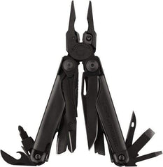 Leatherman - 21 Piece, Multi-Tool Set - Stainless Steel, 7" OAL, 4-3/8" Closed Length - Caliber Tooling