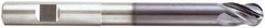 Niagara Cutter - 5/16", 4 Flute, Single End, Solid Carbide, 0.02" Corner Radius End Mill - 4" OAL, Right Hand Flute, 7/16" LOC, Right Hand Cut, 2-1/8" Extended Reach - Caliber Tooling