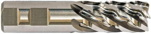 Niagara Cutter - 1-1/2", 6 Flute, Single End, Cobalt, Corner Chamfer End Mill - 5-1/2" OAL, Right Hand Flute, 3" LOC, Right Hand Cut - Caliber Tooling