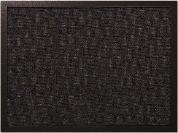 MasterVision - 17.72" Wide x 23.62" High Cork Bulletin Board - Fabric, Black - Caliber Tooling