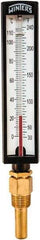 Winters - 30 to 240°F, Industrial Thermometer with Standard Thermowell - 2 Inch Immersion Length, 1.825 Inch Stem Length, 10 Inch Long, 1/2 Inch Thread - Caliber Tooling