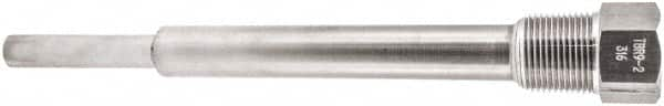 Winters - 10 Inch Overall Length, 3/4 Inch Thread, 316 Stainless Steel Thermowell - 7-1/2 Inch Insertion Length - Caliber Tooling