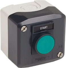 Schneider Electric - 1 Operator, Flush Pushbutton Control Station - Start (Legend), Momentary Switch, NO Contact, NEMA 1, 13, 4, 4X - Caliber Tooling