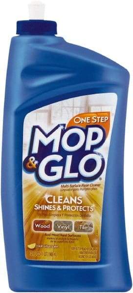 Mop&Glo - 1 Qt Bottle Cleaner - Use on Ceramic Tile, Laminate Surfaces, Linoleum, Quarry Tile, Cement, Concrete, Vinyl Tile, Terra Cotta, Terrazzo, Vinyl Composite Tile (VCT) - Caliber Tooling