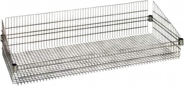 Quantum Storage - Wire Basket Unit - 48" Wide x 18" Deep x 10" High, - Caliber Tooling