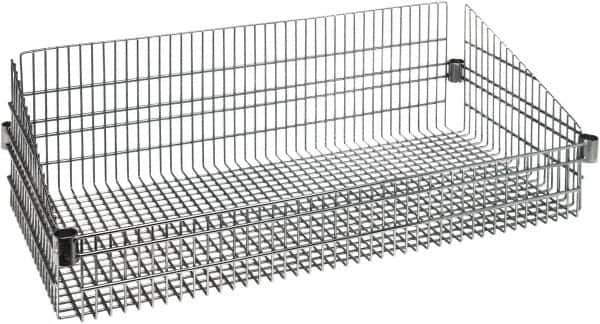 Quantum Storage - Wire Basket Unit - 36" Wide x 24" Deep x 10" High, - Caliber Tooling