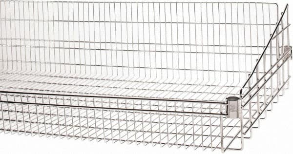 Quantum Storage - Wire Basket Unit - 60" Wide x 24" Deep x 10" High, - Caliber Tooling