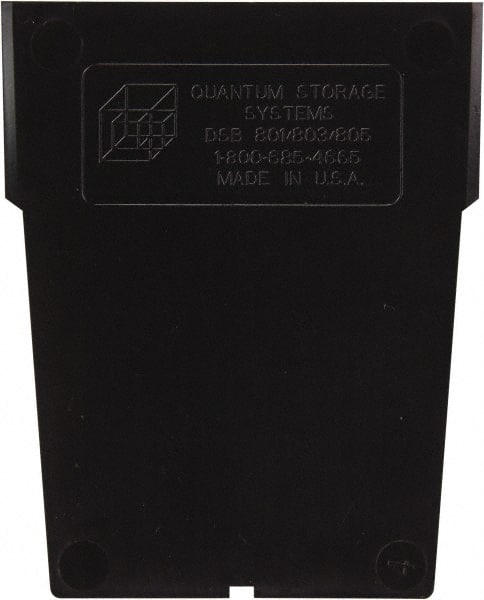 Quantum Storage - 3" Wide x 7" High, Black Bin Divider - Exact Industrial Supply