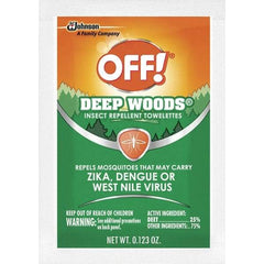 OFF! - 12 Count 25% DEET Towelette - For Chiggers, Fleas, Flies, Mosquitoes, Ticks - Caliber Tooling