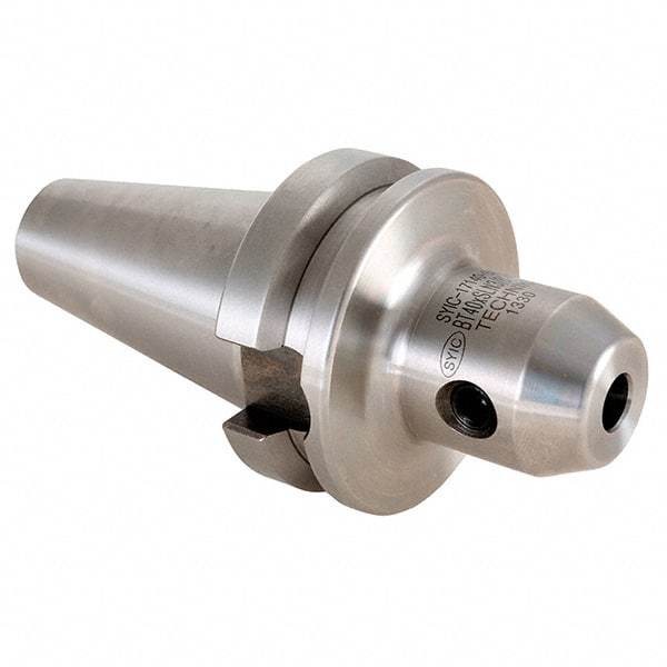 Techniks - BT40 Taper Shank 32mm Hole End Mill Holder/Adapter - 72mm Nose Diam, 100mm Projection - Exact Industrial Supply