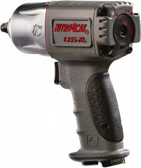 AIRCAT - 3/8" Drive, 10,000 RPM, 500 Ft/Lb Torque Impact Wrench - Pistol Grip Handle, 1,350 IPM, 6 CFM, 90 psi, 1/4" NPT Inlet - Caliber Tooling