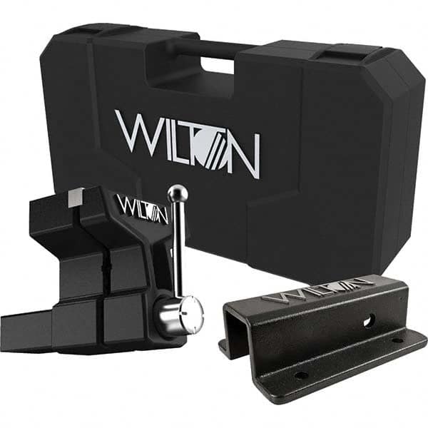 Wilton - 6" Jaw Width x 5-3/4" Jaw Opening, 5" Throat Depth, Bench & Pipe Combination Vise - Caliber Tooling