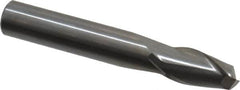 Onsrud - 3/8" Cutting Diam x 5/8" Length of Cut, 2 Flute, Upcut Spiral Router Bit - Uncoated, Right Hand Cut, Solid Carbide, 2-1/2" OAL x 3/8" Shank Diam, Bottom-Surfacing, 30° Helix Angle - Caliber Tooling