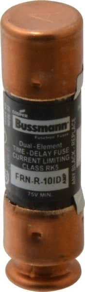 Cooper Bussmann - 125 VDC, 250 VAC, 10 Amp, Time Delay General Purpose Fuse - Fuse Holder Mount, 50.8mm OAL, 20 at DC, 200 (RMS) kA Rating, 14.3mm Diam - Caliber Tooling