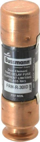 Cooper Bussmann - 125 VDC, 250 VAC, 30 Amp, Time Delay General Purpose Fuse - Fuse Holder Mount, 50.8mm OAL, 20 at DC, 200 (RMS) kA Rating, 14.3mm Diam - Caliber Tooling