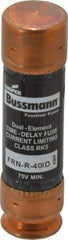 Cooper Bussmann - 125 VDC, 250 VAC, 40 Amp, Time Delay General Purpose Fuse - Fuse Holder Mount, 76.2mm OAL, 20 at DC, 200 (RMS) kA Rating, 20.6mm Diam - Caliber Tooling