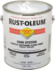 Rust-Oleum - 1 Gal Can Satin Safety Yellow Floor Coating - <100 g/L VOC Content - Caliber Tooling