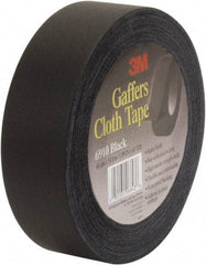 3M - 48mm x 54.8m Black Gaffers Tape - 12 mil, Rubber Adhesive, Vinyl Backing, 45 Lb/ln Tensile Strength, Series 6910 - Caliber Tooling