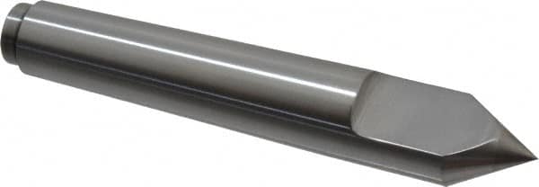 Riten - 1.078" Head Diam, Carbide-Tipped Steel Standard Point Half Dead Center - B&S 9 Brown & Sharpe Taper, 1.078" Point Diam, 6-1/2" OAL - Caliber Tooling