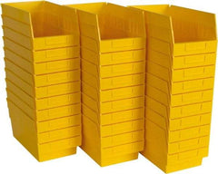 Quantum Storage - 50 Lb. Load Capacity, 11-5/8" Deep, Yellow Polypropylene Hopper Shelf Bin - 6" High x 6-5/8" Wide x 11-5/8" Long - Caliber Tooling