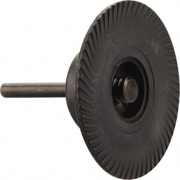 Made in USA - 3" Diam Quick-Change Type S Disc Backing Pad - 1/4" Shank Diam, Medium Density, 20,000 RPM - Caliber Tooling