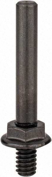 Made in USA - 1/4" Max Diam, Abrasive Disc Mandrel - 1/4-20 Male - Caliber Tooling