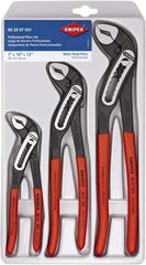 Knipex - 3 Piece Pipe Wrench & Water Pump Plier Set - Comes in Plastic Deep-Drawn Packaging - Caliber Tooling