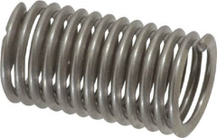 Recoil - 3/8-16 UNC, 0.938" OAL, Free Running Helical Insert - 12-7/8 Free Coils, Tanged, Stainless Steel, Bright Finish, 2-1/2D Insert Length - Exact Industrial Supply